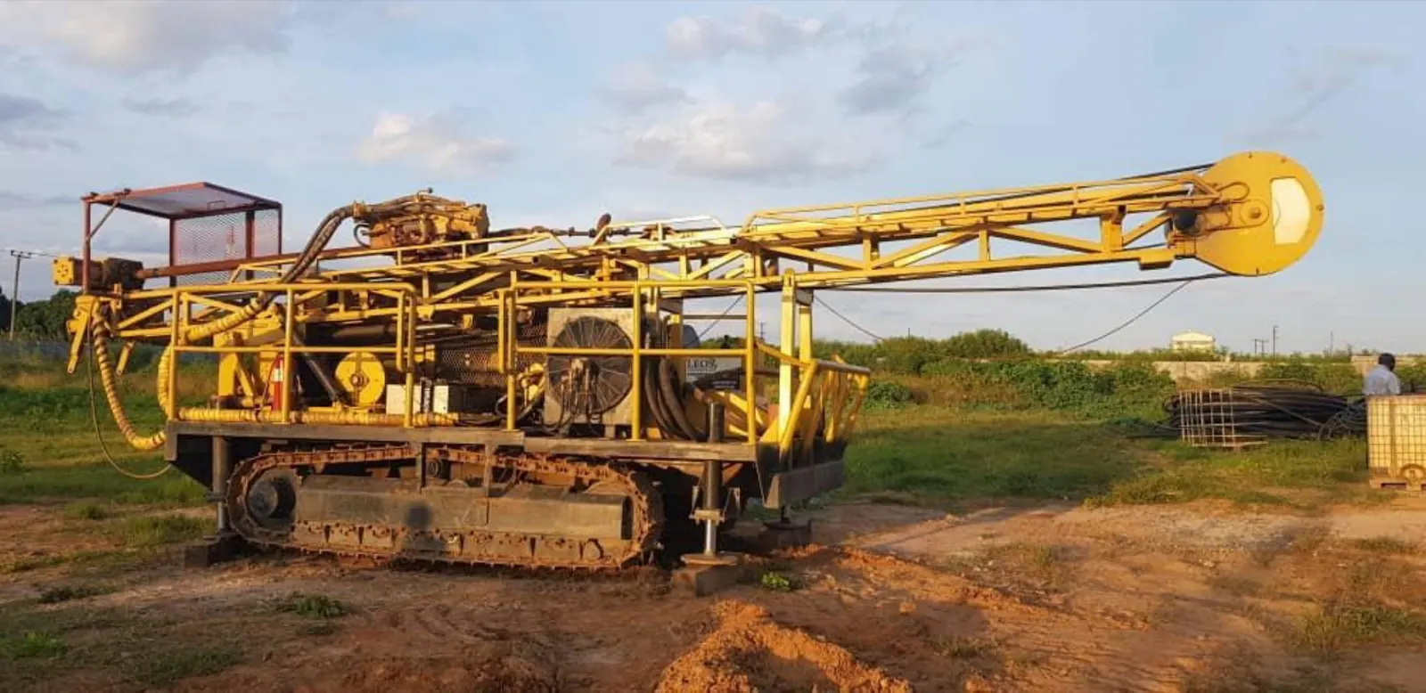 Drilling crew at work
